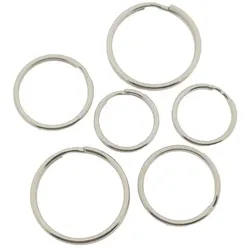 Schlüsselringe Ringe Schlüsselhalter Set 6 Stück 20mm 25mm 30mm Eisen