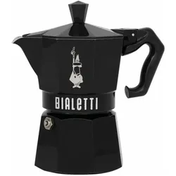 Bialetti Moka Exclusive 3 Tassen schwarz, Espressokocher, Schwarz