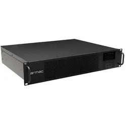 Armac UPS On-Line Rack 1000VA 8xIEC C13 USB-B LCD Metallgehäuse Staubfrei (1000 VA, 1000 W, Online-Doppelwandler USV), USV