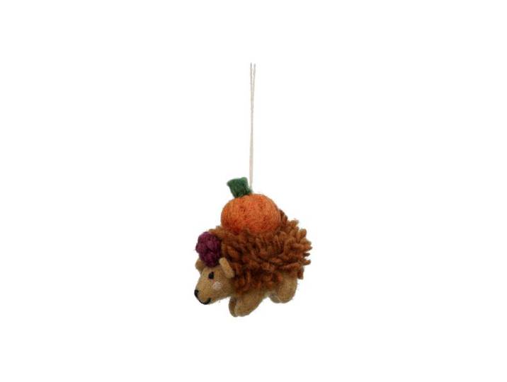 Kersthanger, vilt, egel met pompoen