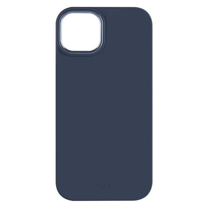 Fixed MagFlow korrigiert | Rückseite | Apfel | iPhone 16 Plus | Flüssiges Silizium | Blau (Apple iPhone 16 Plus) (FIXFLM2-1401-BL)