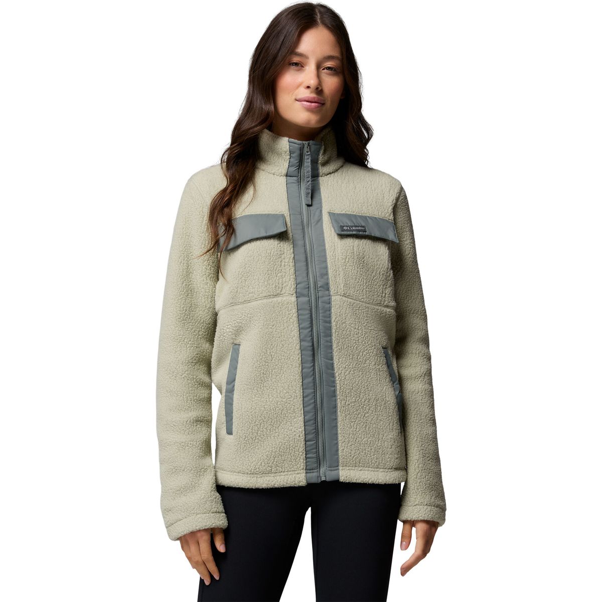 Columbia Women's Juniper Peak Fleece Jacket safari, sedona sage (348) XXL 213148-2131481-348-XXL