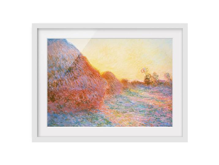 Impression d’art meules II Pin massif, verni mat Multicolore 40 x 30cm