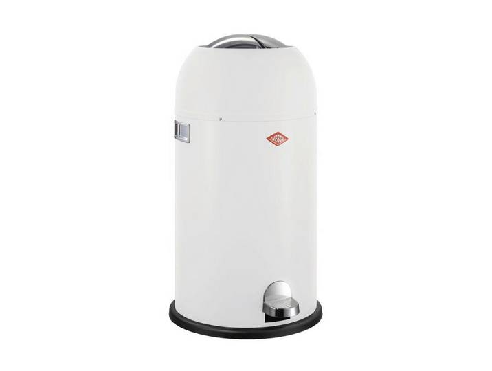 Wesco Abfallsammler Kickmaster CL-Soft, Weiß, Kunststoff, 33 L, 69 cm, Made in Germany, Küchen, Küchenausstattung, Mülleimer