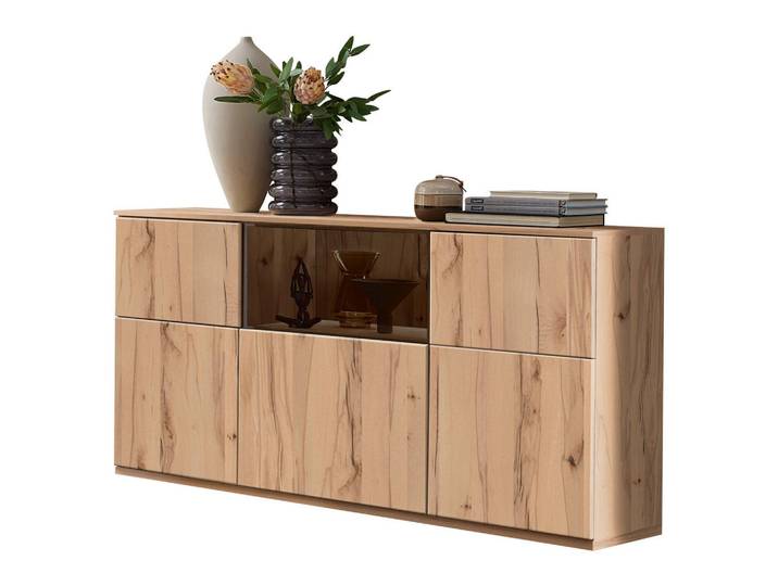 Venda Sideboard, Buche, Kunststoff, 6 Fächer, 150x85x40 cm, individuell planbar, Beimöbel erhältlich, stehend, in verschiedenen Holzdekoren erhältlich, Wohnzimmer, Kommoden & Sideboards, Sideboards