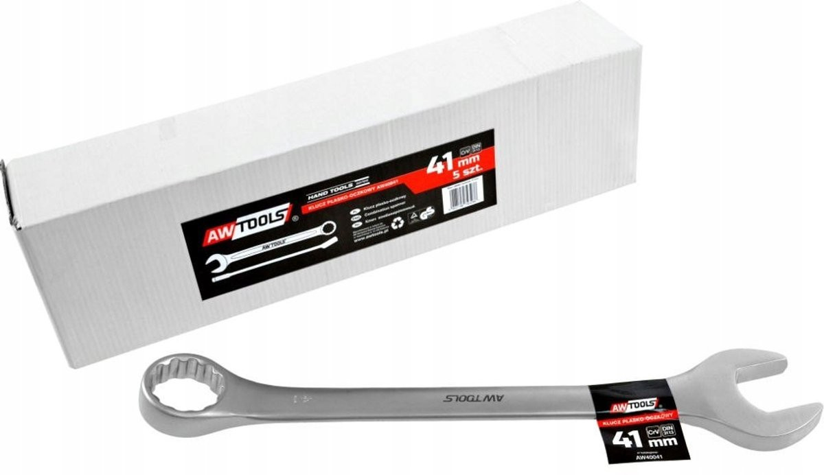 Awtools Ringsleutel van CrV staal, 41mm, DIN 3113