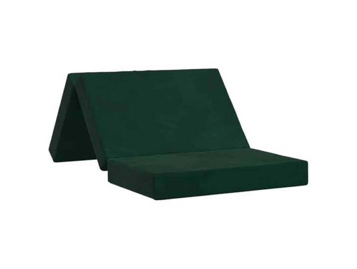 RJPLMFV Klappbares Schlafsofa, 100 x 67 x 45 cm, Dunkelgrün Weiches Polyester, leichter Schaumstoff, verstellbarer Mechanismus, Bezug mit Reißverschluss, waschbar, kleiner Raum