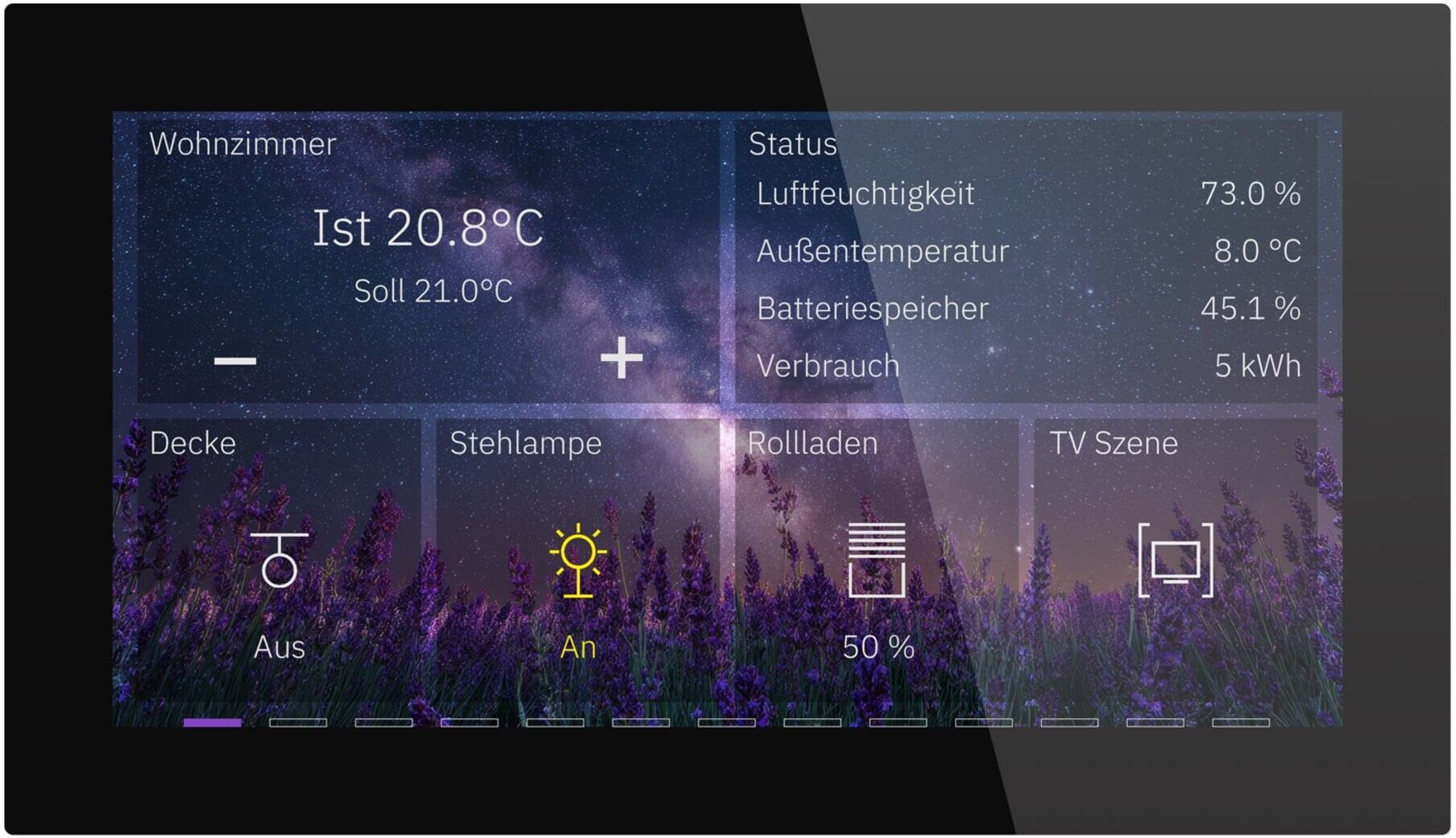 MDT Glas Touch BE-GTS06TS.01S 6 Zoll Schwarz)