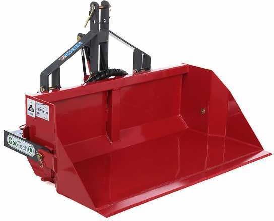 Hydraulische Heckschaufel für Traktor GeoTech von 140 cm - Mittelschwere Baureihe - Tragfähigkeit 500Kg