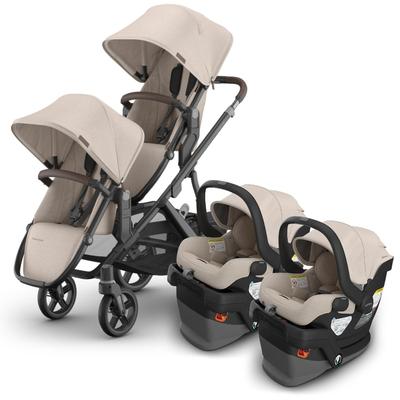 UPPAbaby Vista V3 Twin Stroller with RumbleSeat V3 + Mesa V3 Travel System Bundle - Ada / Ada