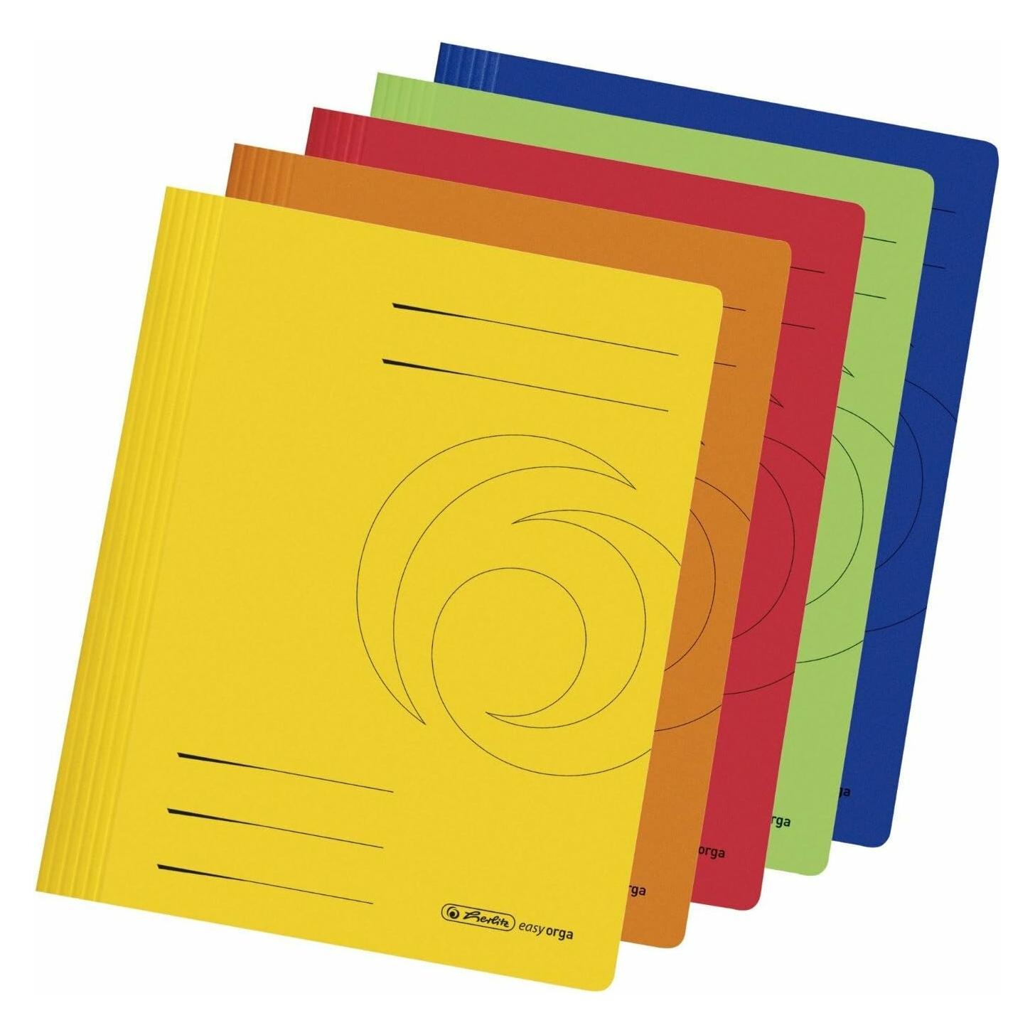 Herlitz 10 Schnellhefter Karton farbsortiert DIN A4 (11037181)