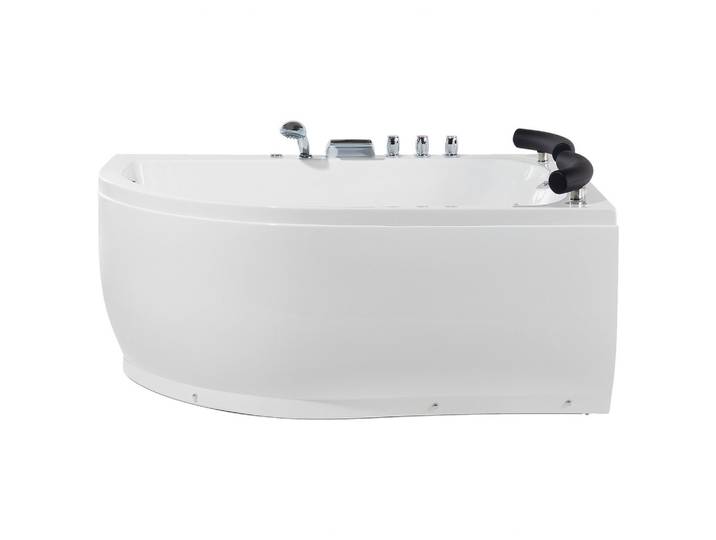 WHIRLPOOL BADEWANNE mit LED 113x160x63 cm weiß Paradiso