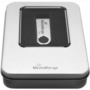 MediaRange USB-Stick-Box BOX901, silber, für 1 USB-Stick, aus Aluminium