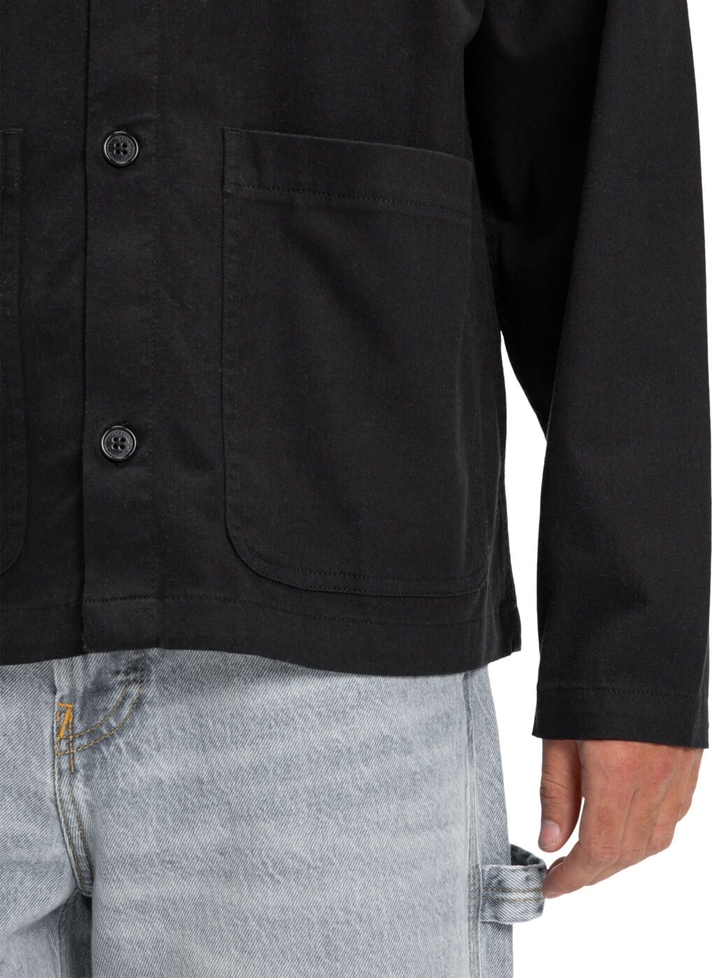 Langarmhemd DC SHOES "Showcase", Herren, Gr. L, schwarz, Obermaterial: 99% Baumwolle, 1% Elasthan., Hemden Langarmhemd