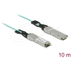 DELOCK Aktives Optisches Kabel QSFP+ 10m