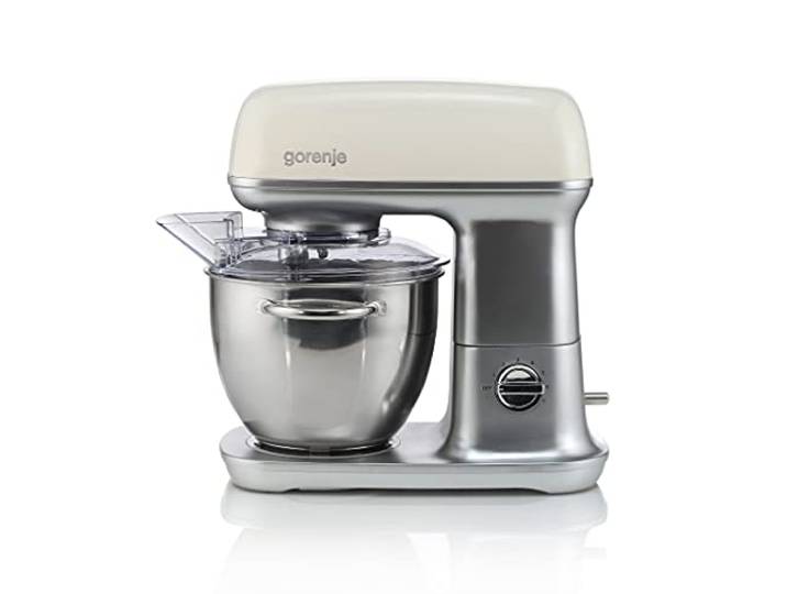 Gorenje MMC 1000 RL Küchenmaschine 7 Geschwindigkeitsstufen/Schüssel 4,5 Liter/ 1000 W Motorleistung / 3D Mixen/SuperSilent/EasyClean/Überhitzungsschutz/Drehzahlregulierung/Champagne