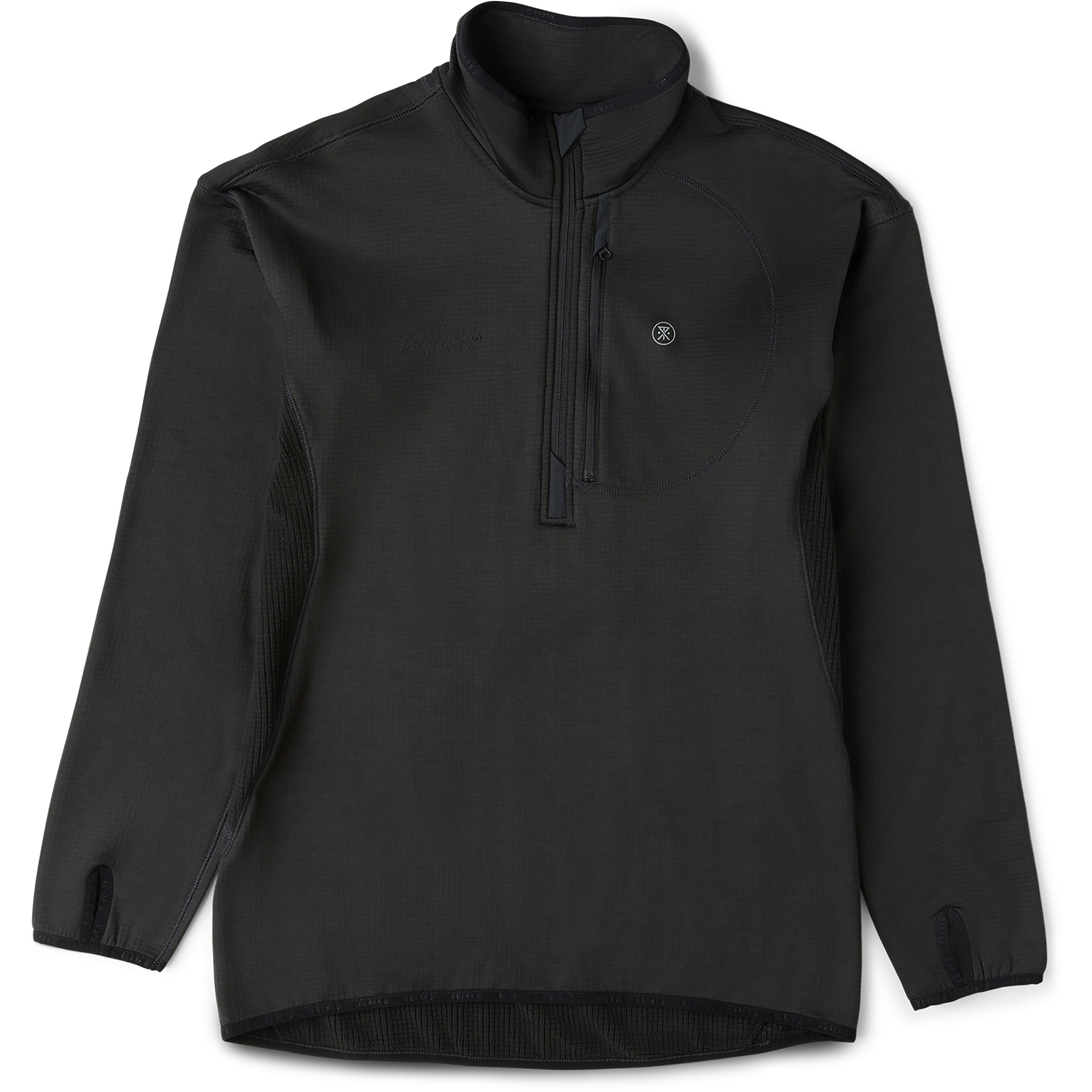 Roark Grid Lock Fleece Herren Pullover schwarz Größe XL Lifestyle Windabweisend