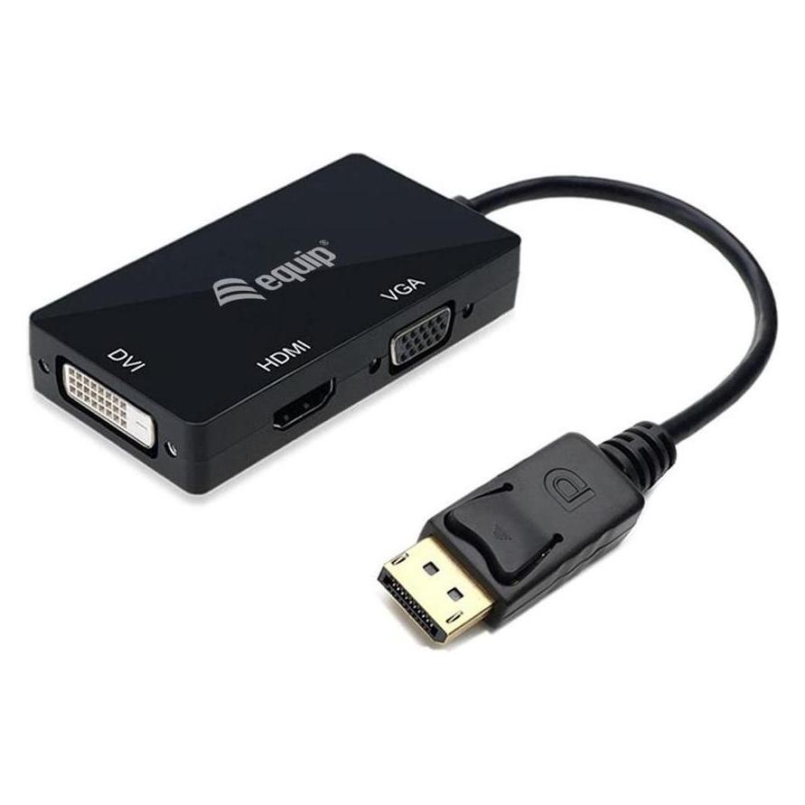 equip Displayport->HDMI/VGA/DVI Adapter St/Bu (DisplayPort, HDMI) (133441)