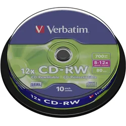 Verbatim DataLifePlus - 10 x CD-RW - 700 MB 8x - 12x
