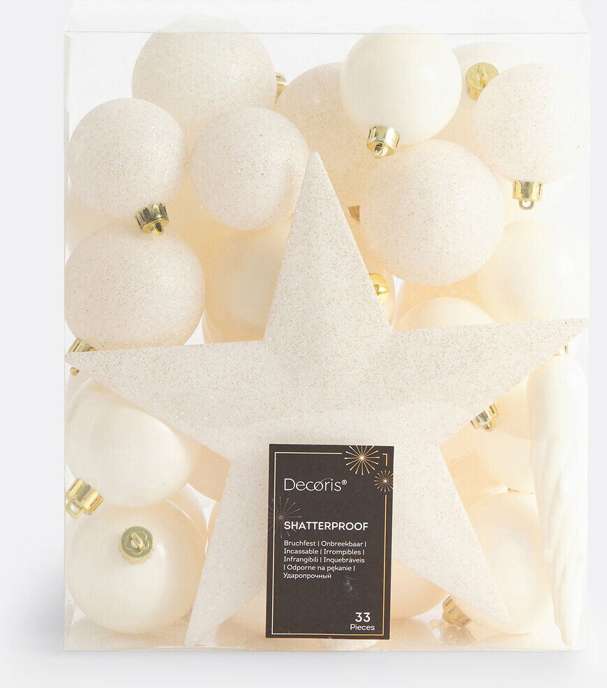 LA REDOUTE INTERIEURS Coffret de 33 boules de Noël, Caspar