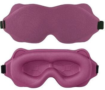 Uplifted Goods 3D Sleeping Eye Mask For Comfortable And Restful Sleep dark Pink