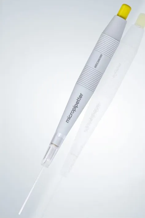 Diaglobal Micropipetter, Manuelle Pipettierhilfe für Mikropipetten mit Ringmarke LH 007