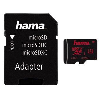 Hama MicroSDXC Speicherkarte 64 GB Klasse 3 123979 00123979