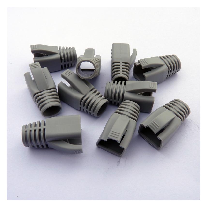Datacom cover for RJ45 (CAT6A, CAT7) gray (10pcs) (4392-D)