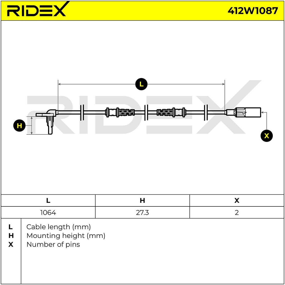 RIDEX 412W1087 ABS sensor