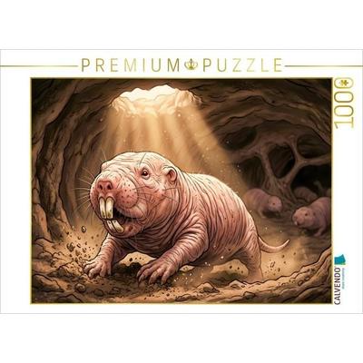 CALVENDO Puzzle Nacktmull - Heterocephalus glaber - Kenias Unterwelt | 1000 Teile Lege-Größe 64 × 48 cm Foto-Puzzle für glückliche Stunden, von ,