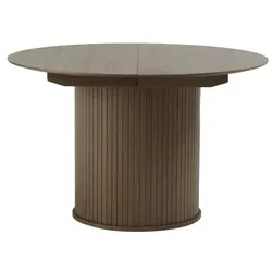 Esstisch mit Auszug Nola Ø 120/ 167 cm Holz Smoke 120