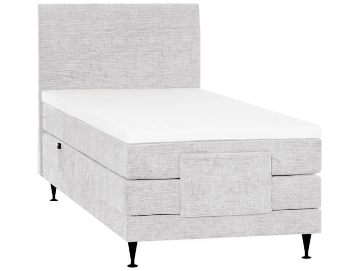 Welnova Boxspringbett UTAH, Silver, Stoff