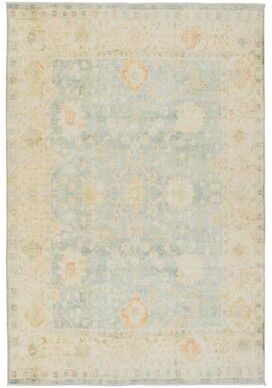 Juniper Home Ansley Floral Blue/ Green Area Rug