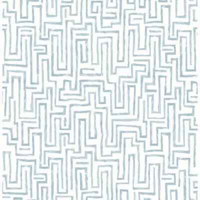 A-Street Prints Ramble Blue Geometric Wallpaper