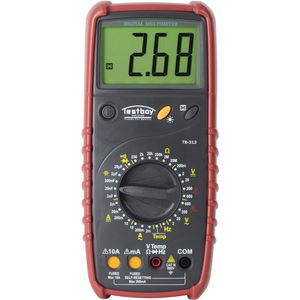 Testboy Multimeter 313, digital, RMS, CAT III 600V, 2000 Counts, Auto-Range