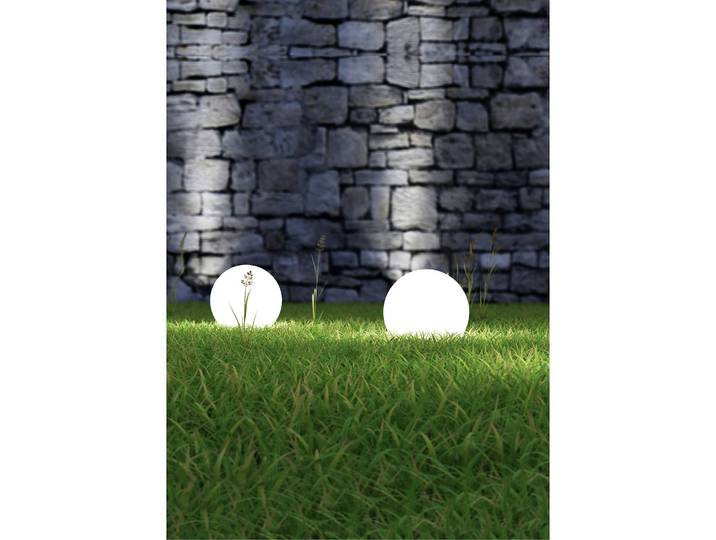 Borne éclairage extérieur Bolo Ø 30cm Blanc
