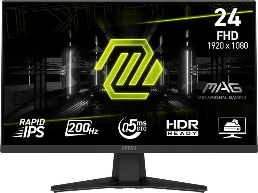 MSI MAG 244F 23.8 Zoll Full HD Rapid IPS Panel 16:9 200 Hz Gaming Monitor