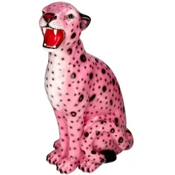 Giftcompany, Deko Figuren + Skulpturen, Wildcat Leopard M rosa 51cm