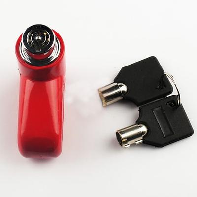 radfahren zubehör Fahrradschloss Scheibenbremsenverriegelung Sicherheit sperren Diebstahlschutz Sicherheit Für Rennrad Geländerad Kunstrad Radsport Metall Schwarz Rot