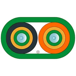 Siemens 6XV1873-2A FO Standard Cable GP 50/125/1400 (OM 2), aufteilbar, MM, UL, Meterware 6XV18732A  - 20 Meter