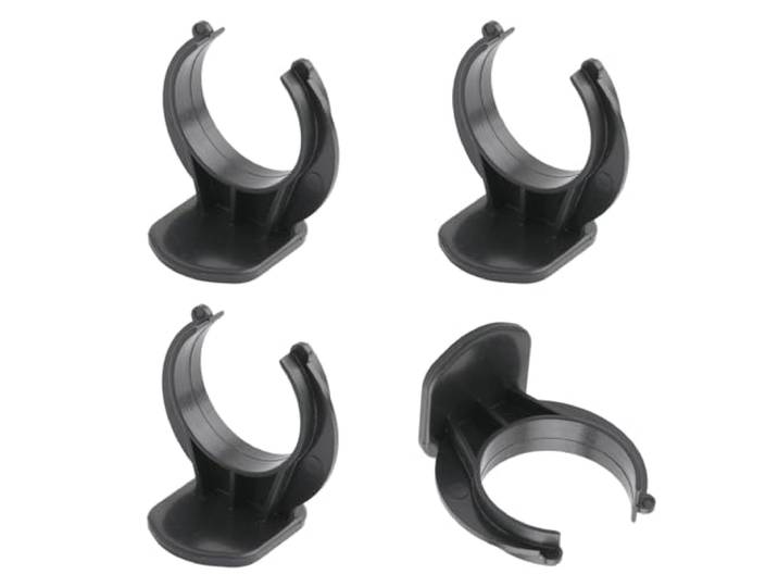 Lot de 4 clips pour plinthes IKEA SECTION METOD Noir - Plastique - Clip de plinthe - 2677622031