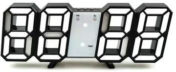 Inspire Essentials 3D LED Digital Wall Clock With Temperature Date And Alarm Display 2