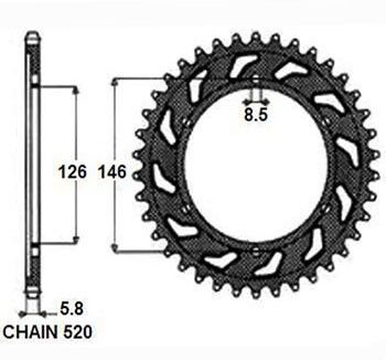 SUNSTAR 1-3577-49 Chain Sprocket