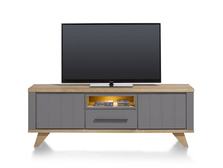 Henders & Hazel Jardin Lowboard mit LED MDF/Eiche Furnier