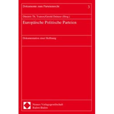 Europäische Politische Parteien, Taschenbuch von , Nomos, 978-3-7890-5401-3