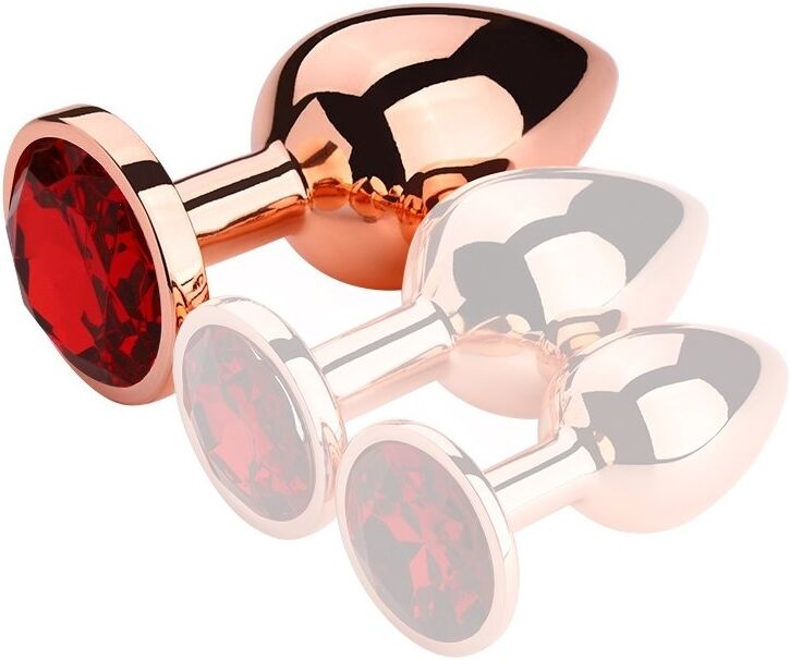 MyPlayToys Plug Bijou anal RedGold L 8.5 x 4cm Bijou Rouge