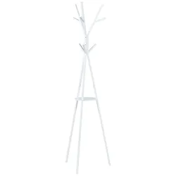 Helloshop26 - Designer-Garderobenständer für den Eingangsbereich 179 x 48 x 48 cm weiß