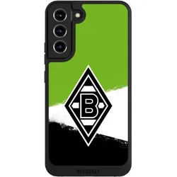 Nivocase Handyhülle für Samsung Galaxy S22+ Hülle NIVOpure Case Schwarz Borussia Mönchengladbach (Samsung Galaxy S22+), Smartphone Hülle, Schwarz