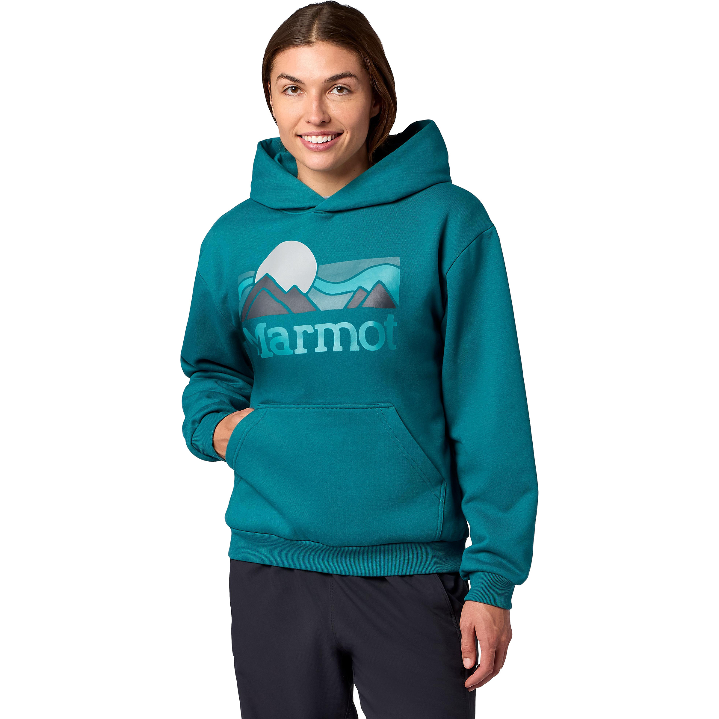 Marmot Coastal Damen Hoodies blau Größe M Lifestyle Atmungsaktiv