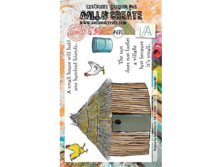 Aall & Create clearstamps A6 - Kenyan hut